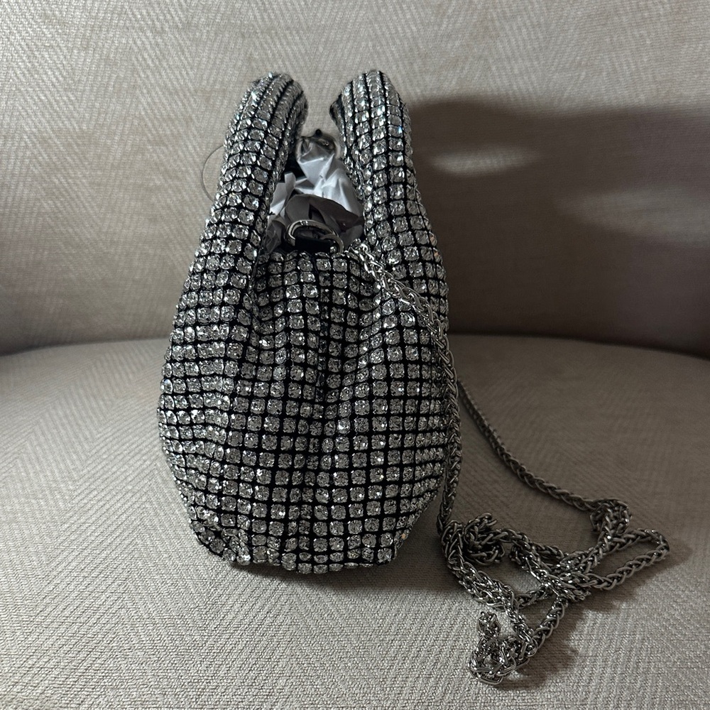Catherine Malandrino Glittering Silver Bag - Picture 4 of 6